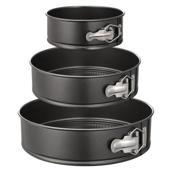 BooJoop Springform Pan Set Non-stick Bakeware Leakproof Round Cake Mold Includes 3 Pcs 6" 8" 10"