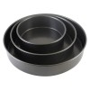 BooJoop 3-Piece Non-Stick Round Cake Pan Set for Baking & Tiered Cakes includes 6" 8" 10"