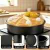 BooJoop 3-Piece Non-Stick Round Cake Pan Set for Baking & Tiered Cakes includes 6" 8" 10"