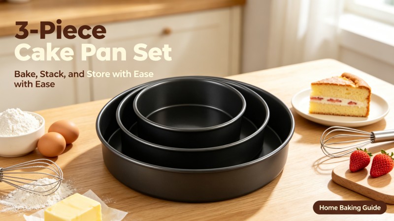 Why a 3‑Piece Round Non‑Stick Cake Pan Set Is a Must‑Have for Every Home Baker