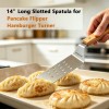 BooJoop 4-Piece Heavy-Duty Griddle Spatula Set Griddle Accessories with Pancake Flipper Hamburger Turner Bench Scraper