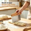 BooJoop 4-Piece Heavy-Duty Griddle Spatula Set Griddle Accessories with Pancake Flipper Hamburger Turner Bench Scraper